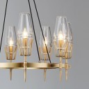 Loft Industry Modern - Candles Circle Chandelier